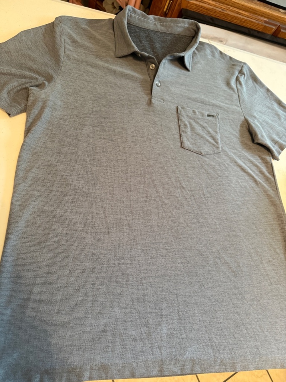 Vuori Men's Gray Heather Pocket Polo
